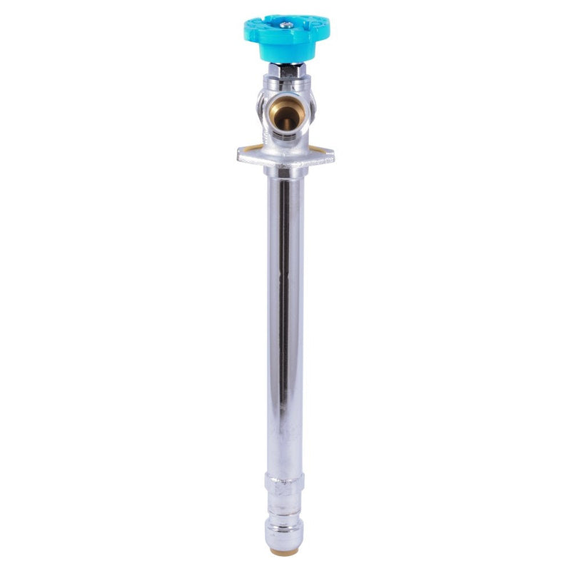 SharkBite 24626LFA 90 Degree Hose Bibb, 1/2 Inch x 3/4 inch MHT, Water Valve Shut Off, Push-to-Connect, PEX, Copper, CPVC, PE-RT 8 Inch