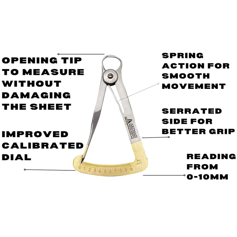 Dental Crown Wax Caliper 0-10mm ARTMAN Brand Wise Linkers USA