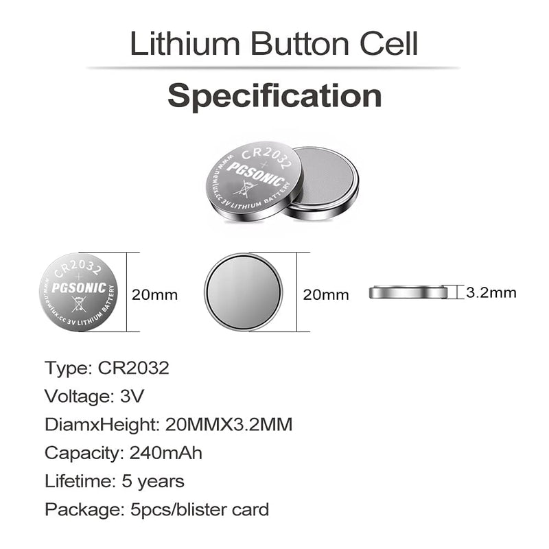 CR2032 3V Lithium Battery (10pcs)