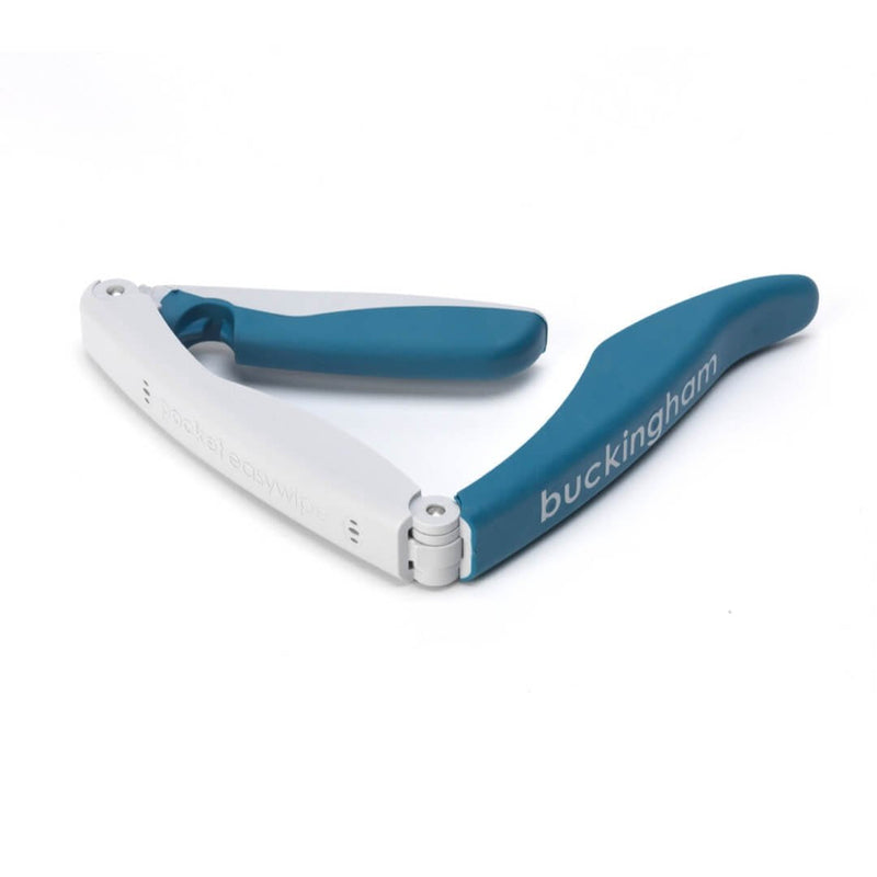 Buckingham Pocket Easywipe Bottom Wiper with Soft Touch Carry Pouch. Folding Personal Hygiene Aid to Assist with Wiping - Extends Reach for Improved Personal Hygiene. Grips and Releases Toilet Tissue.