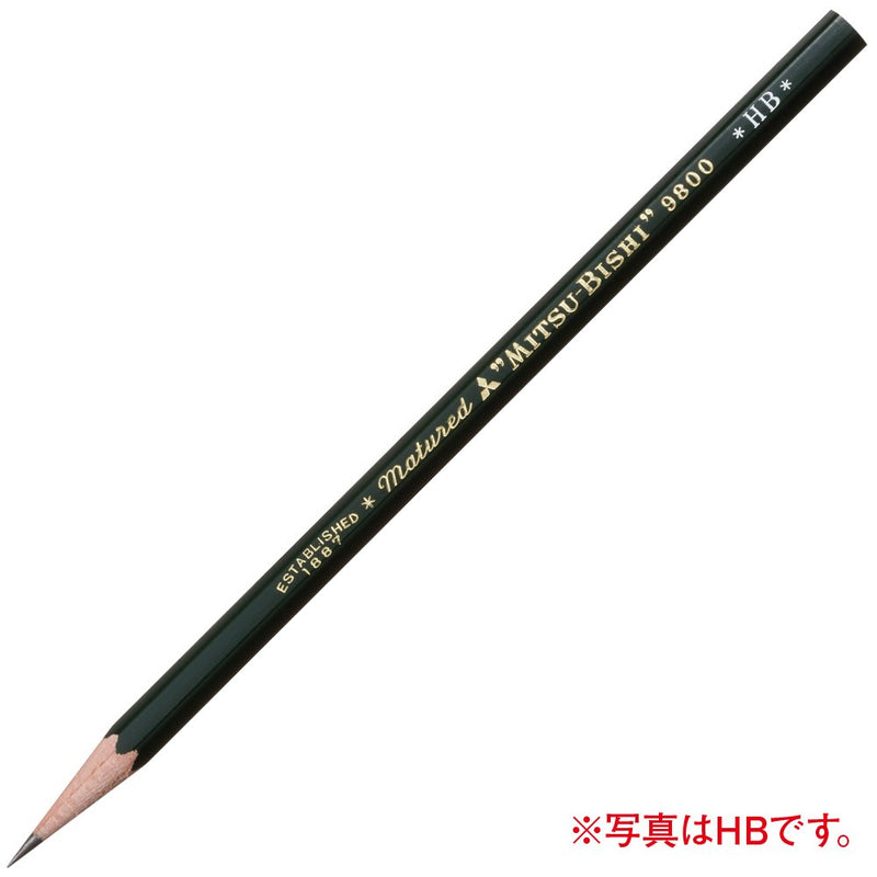 Mitsubishi Pencil pencil 9800 B K9800B dozen (12 pieces)