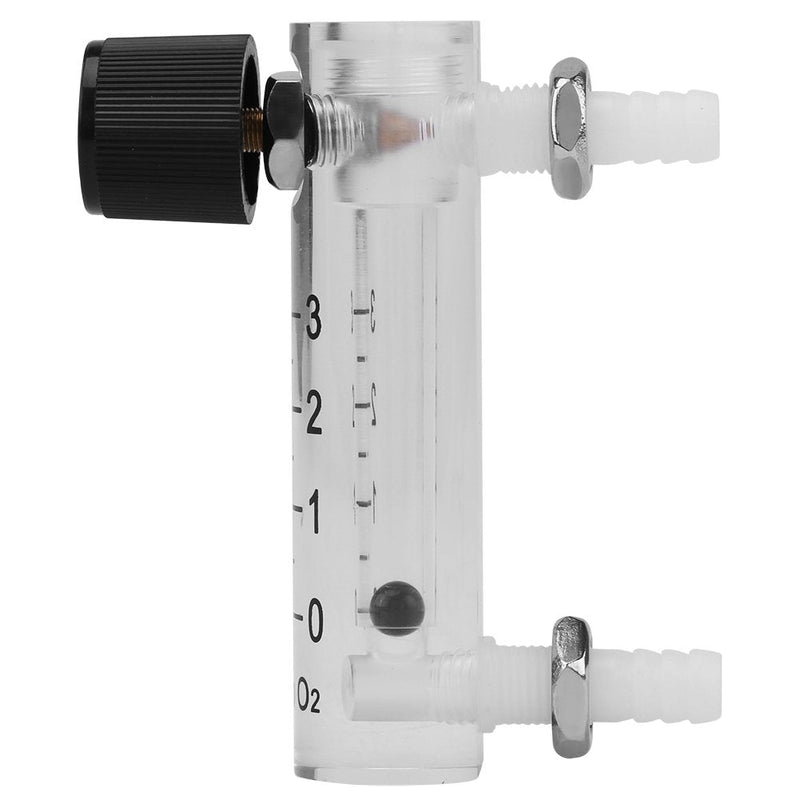 Gas Flow Meter, Oxygen Flow Meter LZQ-2 Flow Meter 0-3LPM Flow Meter with Control Valve for Oxygen/Air/Gas