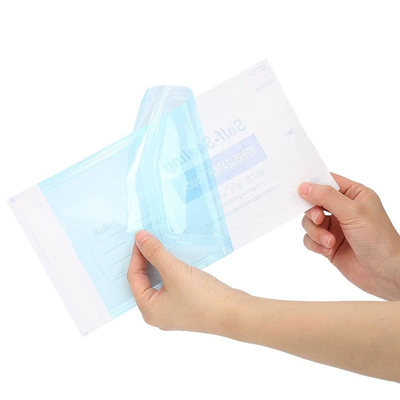 200 pieces/box automatic sterilization bag for tooth sterilization, 90 * 260 mm sterilization bag, autoclave bag for cleaning dental tools