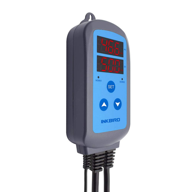 Inkbird Humidity Controller IHC200 Humidistat Mushroom Greenhouse Pre Wired Outlet Dual Stage Humidifier Dehumidifier IHC-200