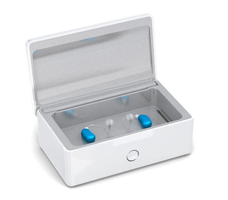 PerfectDry Q.R. 45 min. Ultra Fast Hearing Aid Dryer & Dehumidifier Accessory | Dry Box Kit | Removes Sweat & Moisture from Hearing Aids, Airpods, Wireless Earbuds, Ear Amplifiers, Cochlear Implants