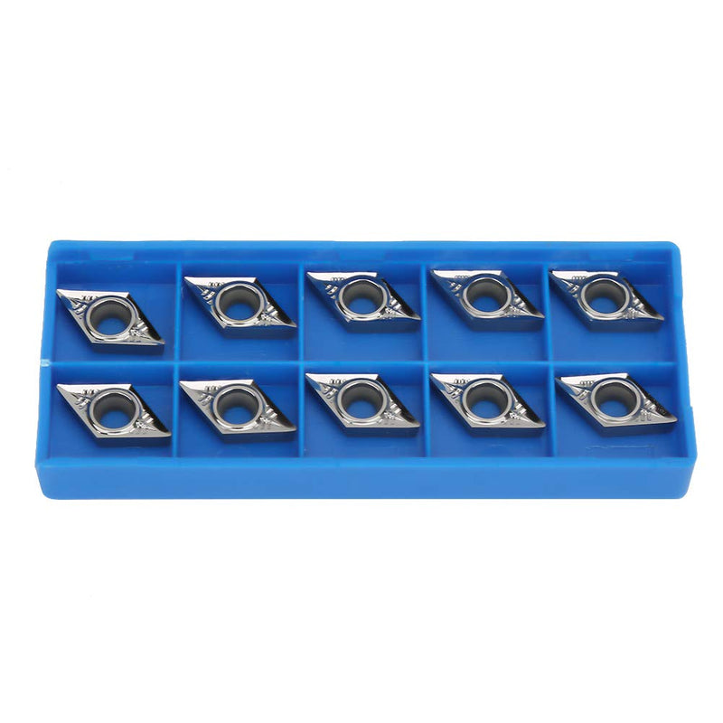 Fafeicy Carbide Reversible Inserts CNC Lathe Insert for Turning Tool Holder DCGT11T304-AK H01 / DCGT32.51-AK H01 10pcs Turning Inserts