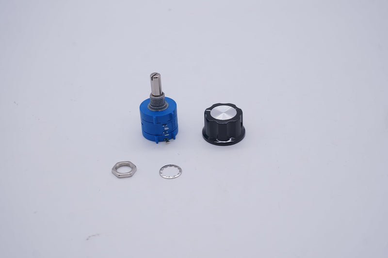 Taiss/2pcs potentiometer 10k Ohm 10-speed rotary wire, precision multi-gang wire, adjustment resistor + 2pcs button 3590S-2-103L