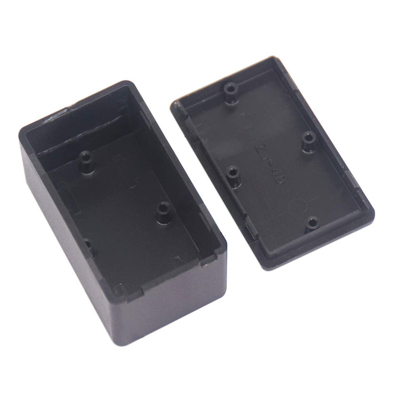 Zulkit 5Pcs Project Boxes ABS Plastic Electrical Project Case Power Junction Box Black 2.40 x 1.41 x 0.98 inch (61 x 36 x 25 mm) 2.40" x 1.41" x 0.98"