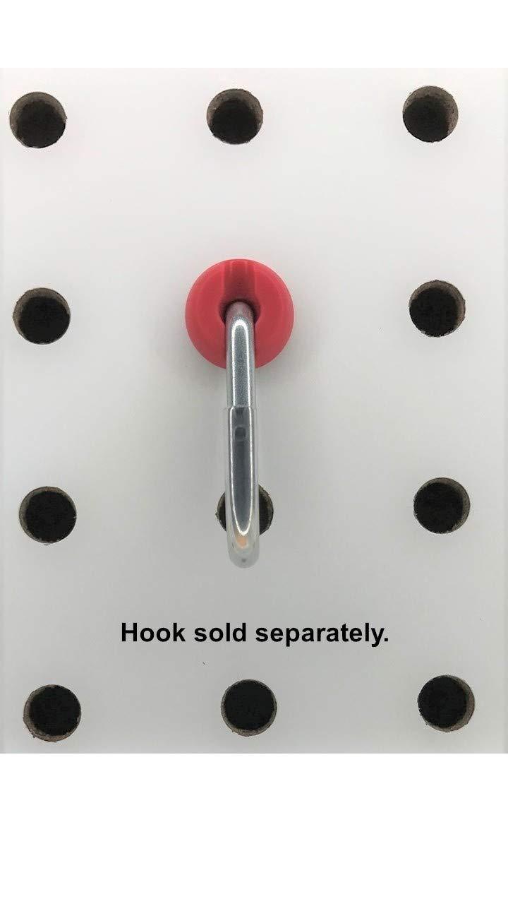 Pegitz Pegboard Peg Locks 50PCS (1/8 inch, Red) 1/8 Inch