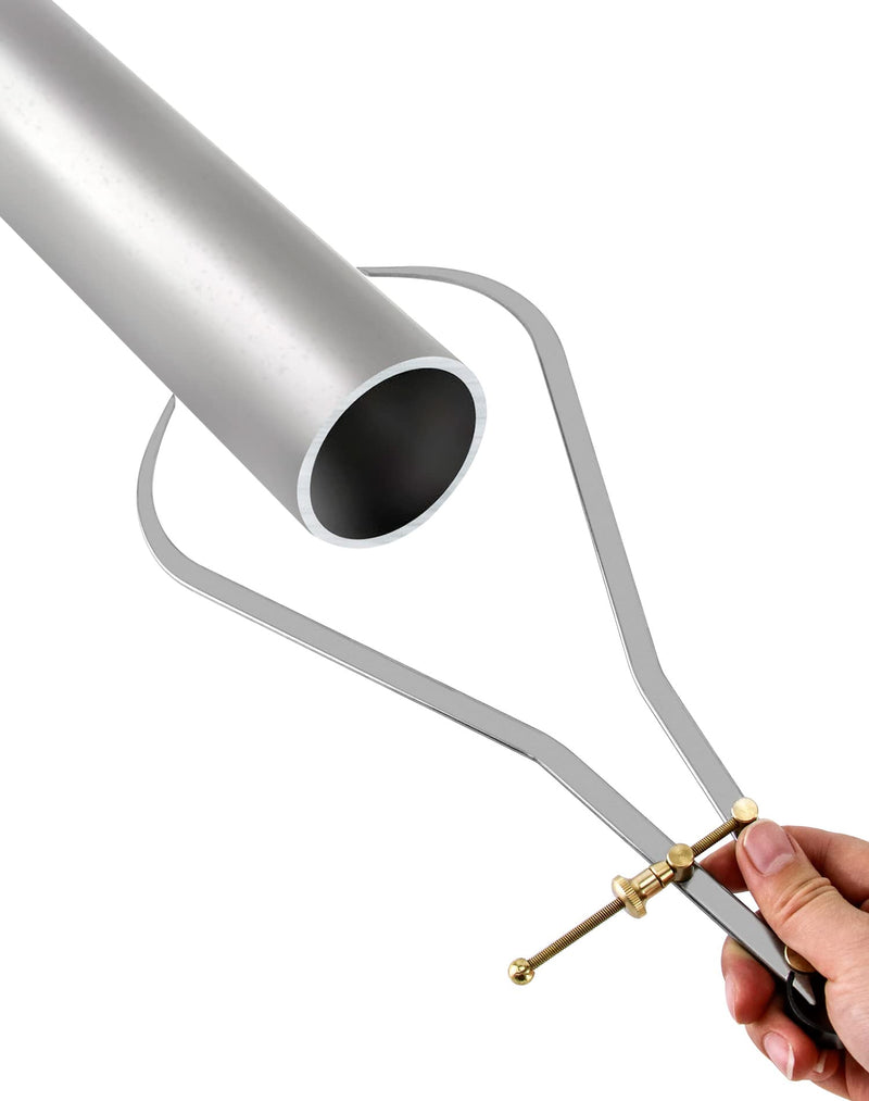 QWORK Outside Calipers, Precision Quick-Spring Nut Adjustment 12 Inch Jaw Capacity