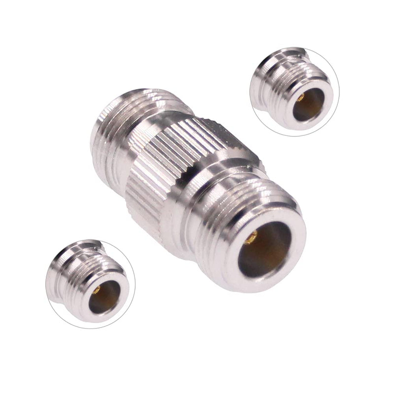 RFaha 2pcs N Female to N Female RF Coax Adapter Double Female Coaxial Connector Plug by XRDS-RF(NOT for TV)(F51-2)