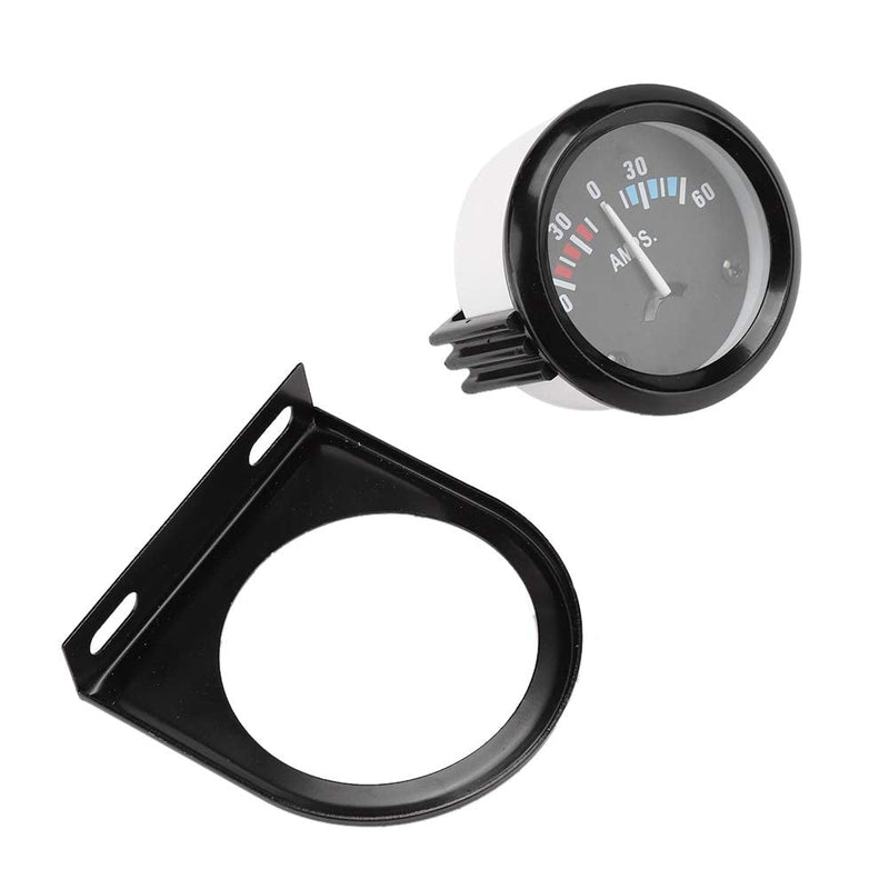 Acouto DC 12V Ammeter Guage 2 Inch 52mm Car Ammeter Voltmeter 60-0-60A AMP Gauge Volt Meter for Car Motorcycle Vehicle Tractor Modificaton 60 Amp Ammeter Alt Gauge