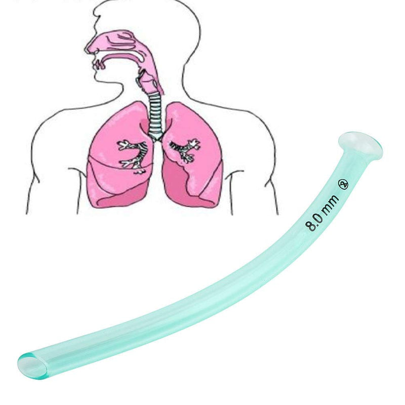 Disposable Nasal Pharyngeal, First Aid Rescue Latex Free Respiration Tubes Emergency Nasal Pharyngeal Duct Nasopharyngeal Airway Health Care Tool Accessory(8) 8