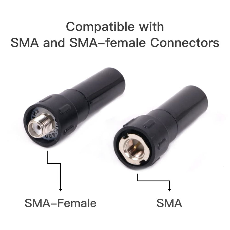 GRA-SH45 Shorty UHF 400-470MHz Radio Antenna - Lightweight, Stubby, and Efficient | 1.8 inches, SMA, 2-Pack SMA / 2-Pack