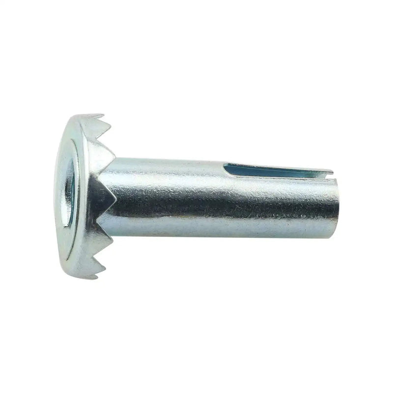 heyous 12PCS Caster Sockets 0.35" x 1.2" Metal Caster Stem Sleeve, Wheel Socket Furniture Insert Socket Type Mounting Stem for Stem Caster, Grip Ring Caster, Chair Legs