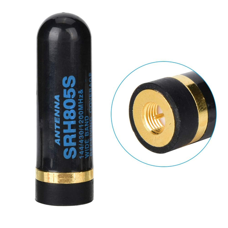 SMA Male Antenna,5cm SRH-805S Walkie-talkie UV Dual Antenna with brass Connector for BAOFENG UV3R UV100/for HYT TH-F5, TH-2R/for YAESU Vertex