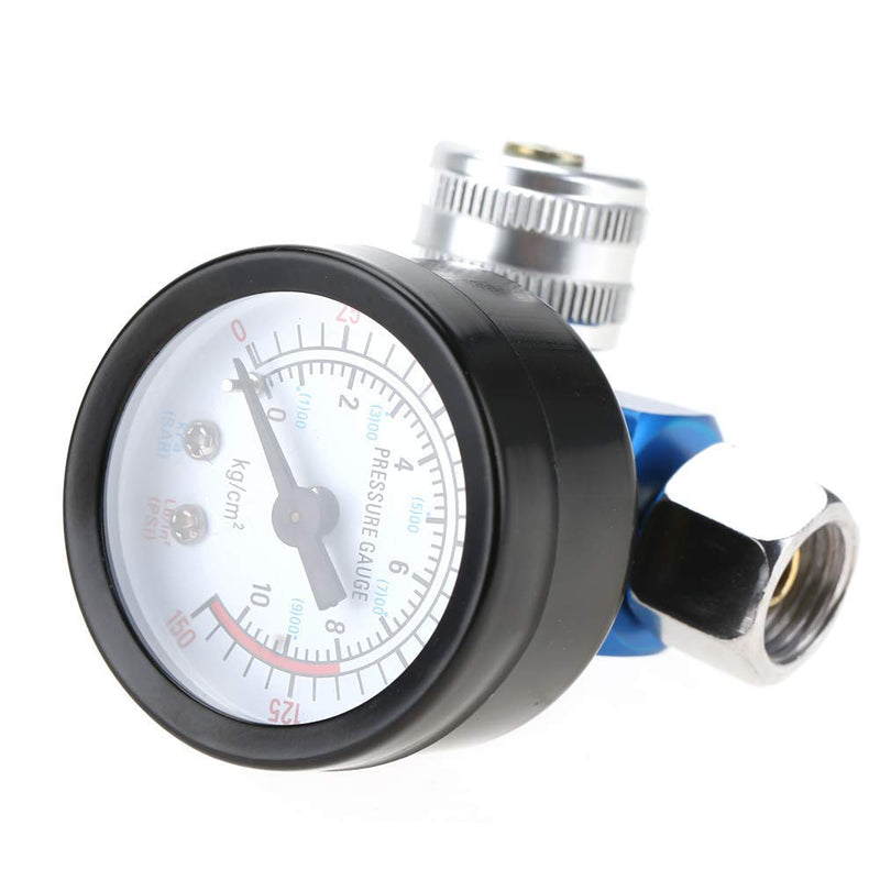 1/4" spray gun air pressure regulator pressure gauge accessories for pneumatic tools REUSABLE PACKAGING socialme-eu