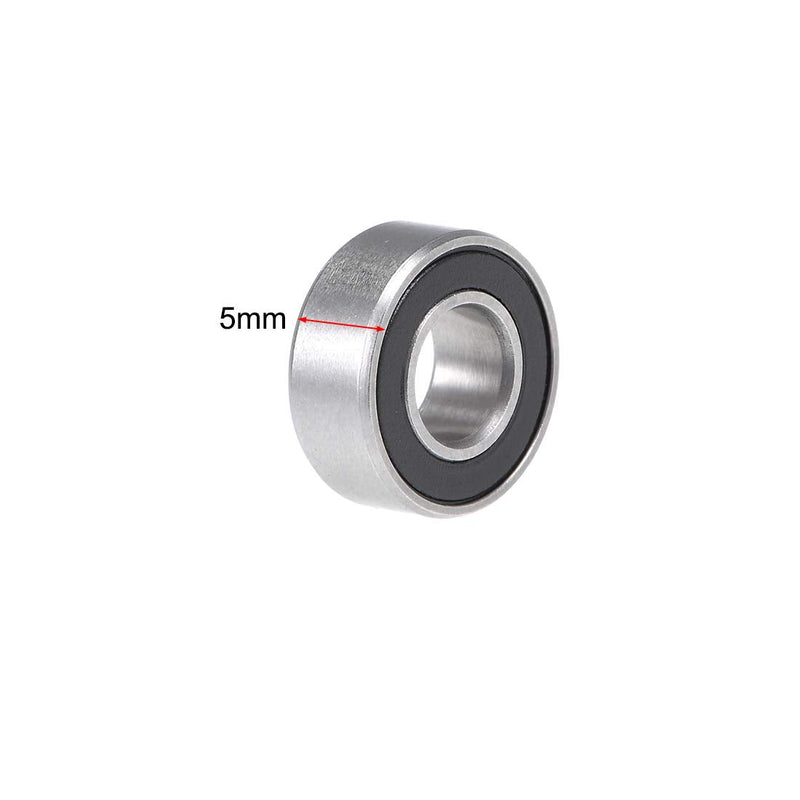 uxcell S686-2RS Stainless Steel Ball Bearing 6x13x5mm Double Sealed 686-2RS Z2 Lever Bearings 2pcs
