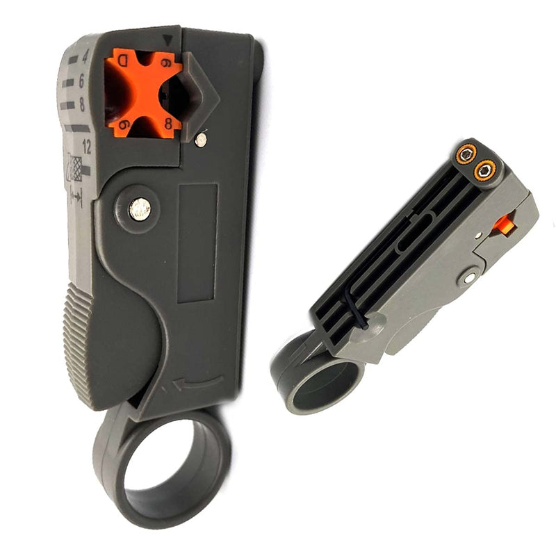 Kiro&Seeu Wire Stripper 2PCS RCA Coaxial Cable Stripping Tool For RG6, RG58,RG59/62 And RG174 RG11