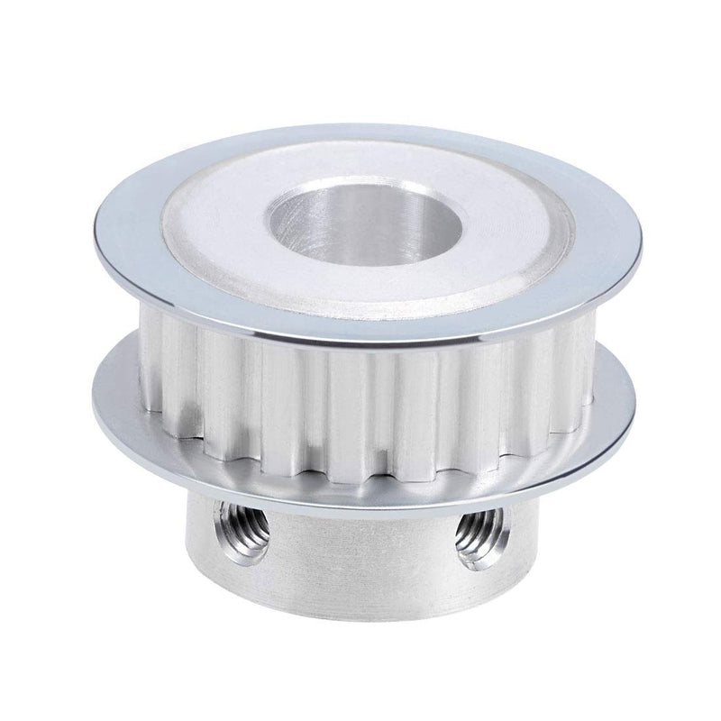 uxcell Aluminum XL 20 Teeth 12mm Bore Timing Belt Pulley Flange Synchronous Wheel for 10mm Belt