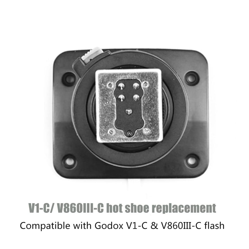 GODOX V1-C and V860III-C Hot Shoe Replacement for Canon, GODOX Hotshoe Mounting Foot Fix, GODOX V1 C /V860III-C Hot Shoe for Canon Flash Repair Parts