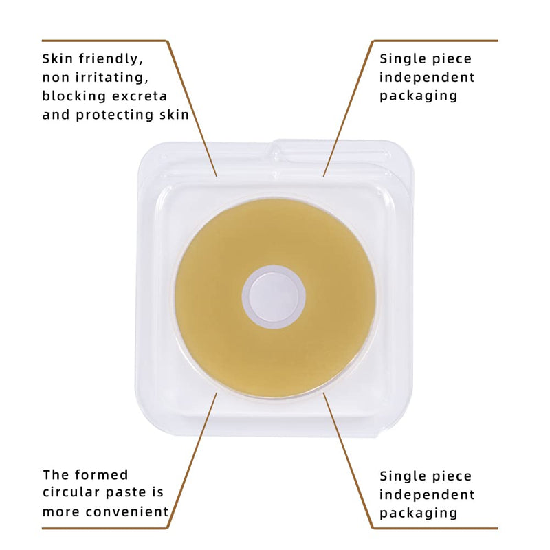 Ovand Ostomy Barrier Rings,Moldable Ostomy Rings,Hydrocolloid Skin Extender Rings for colostomy Bags,Sting-Free.