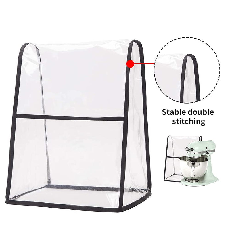 Kitchen Stand Mixer Cover, Clear Mixer Dustproof Cover, Waterproof Thicken Protector Organizer Bag for Kitchen Mixer JBJZ02-large