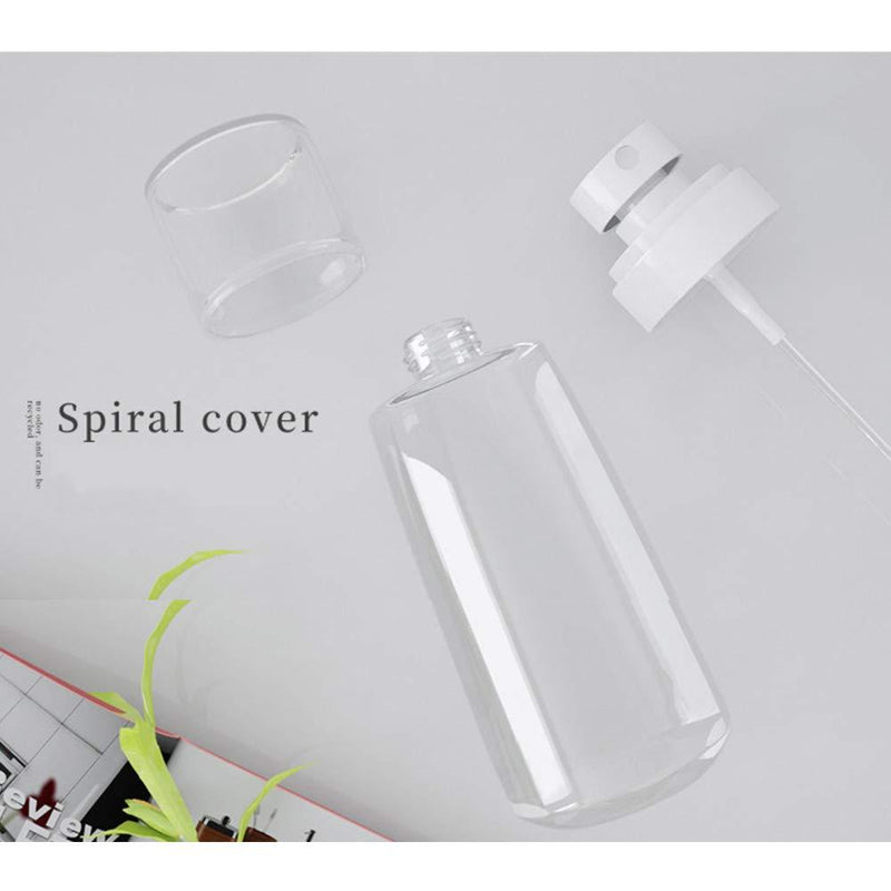 JOSALINAS 4PCS Fine Mist Spray Bottle 2oz/60ml Plastic Empty Clear Refillable Travel Container Essences Rose Water Mister 60ml/2oz