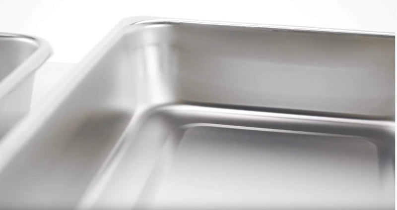 Grafco Instrument Catheter Tray with Strap Handle, Stainless Steel, 8-7/8 x 5 x 2", 3255