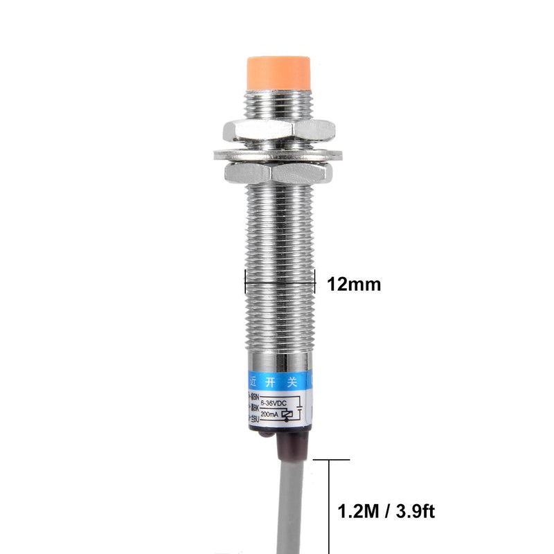 uxcell 4mm Detecting Distance Inductive Proximity Switch PNP NO DC 6-36V 200mA 3-Wire LJ12A3-4-Z/BY for 3D Printer Probe Bed Leveling,MCU Board