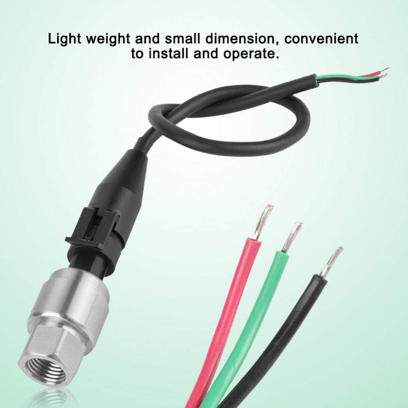 G1/4" 5V 0.5-4.5V / 0-5V Stainless Pressure Transducer Sensor Input Output for Oil, Fuel, Air, Water(0-1000PSI)