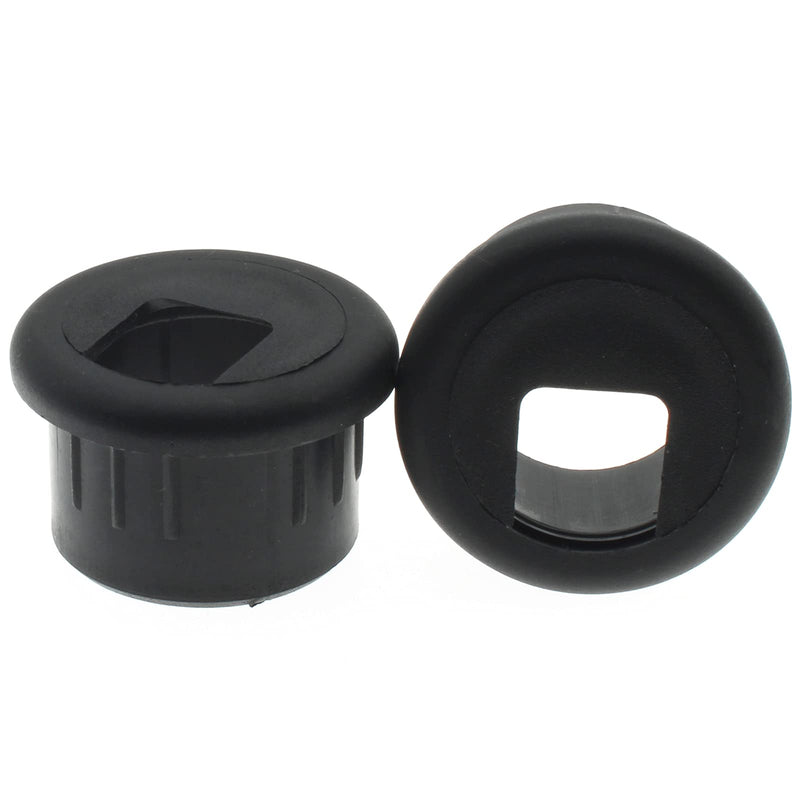 1 Inch(25mm) Desk Grommet 2 Pcs Plastic Cable Hole Cover Cable Cord Grommet to Arrange Wires & Cords Through Computer Table/Countertops