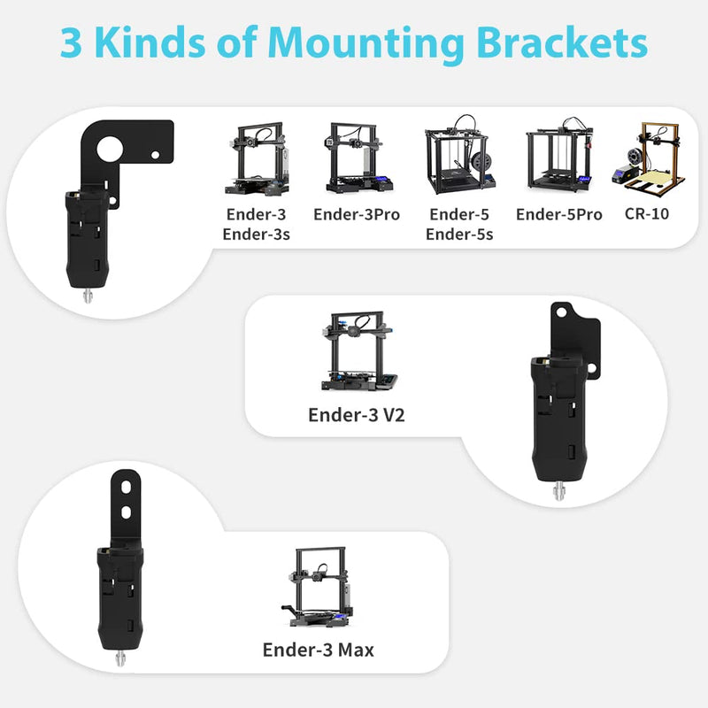 Creality CR Touch Auto Leveling Kit, 3D Printer Bed Auto Leveling Sensor Kit for Ender 3/ Ender 3 Pro/Ender 3 V2/ Ender 3 Max/Ender 5/ and CR 10 Series with 32 Bit V4.2.2/V4.2.7 Mainboard