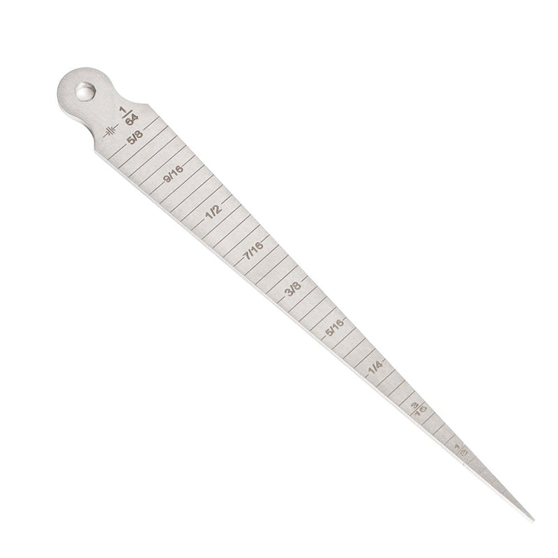 1-15mm/1/32-5/8 Stainless Taper Welding Gauge Test Ulnar Welder Inspection Inch & Metric for Measuring of Cylindrical Bores