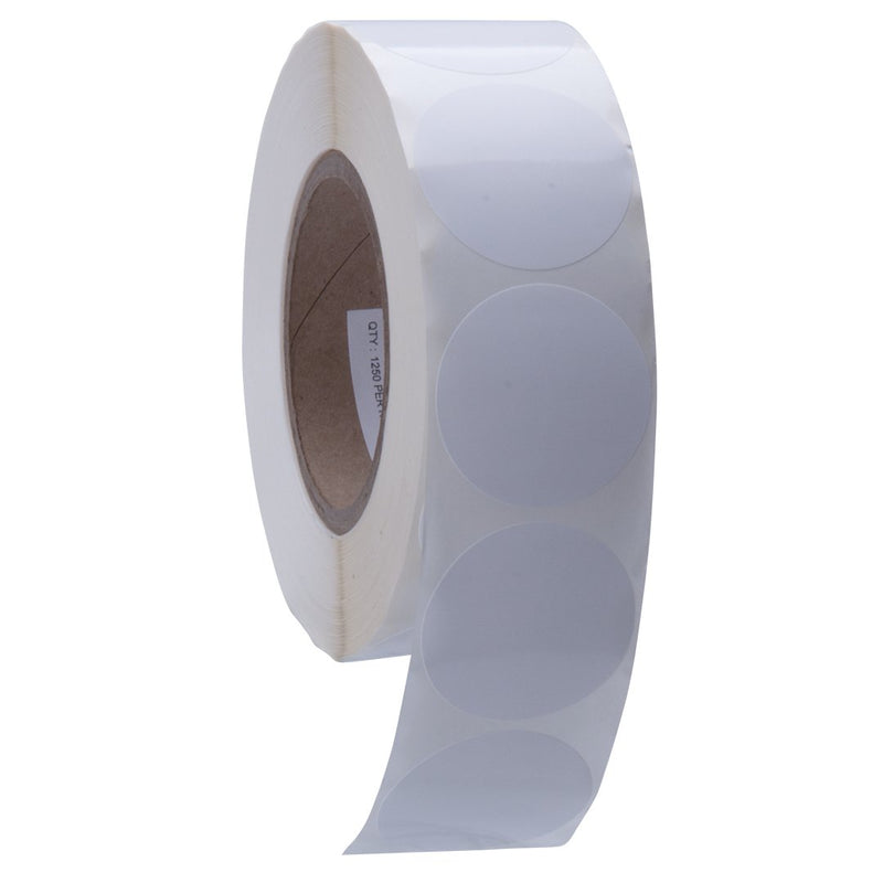 Kenco Premium Inkjet 2" Circle High Gloss Paper Roll-Fed Inkjet Labels. Compatible with Primera Color Label Printers and Many Other Printer Brands. Supplied 1250 Labels on a 3 core.