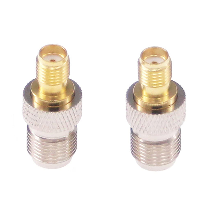 RFaha 5pcs SMA Female to F Female RF Coax Adapter SMA to F Coaxial Connector Adapter for HT Radio/Antenna/Coax Cable(F16-5)