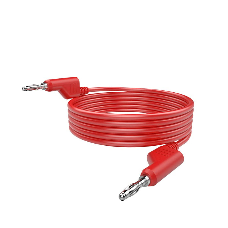 CZJZDZ 5pcs 4mm Banana Plug to Banana Plug Test Leads Stackable Soft Electrical Test Cable Line Wire 3.3ft/1m for Multimeter 1000V J.70054