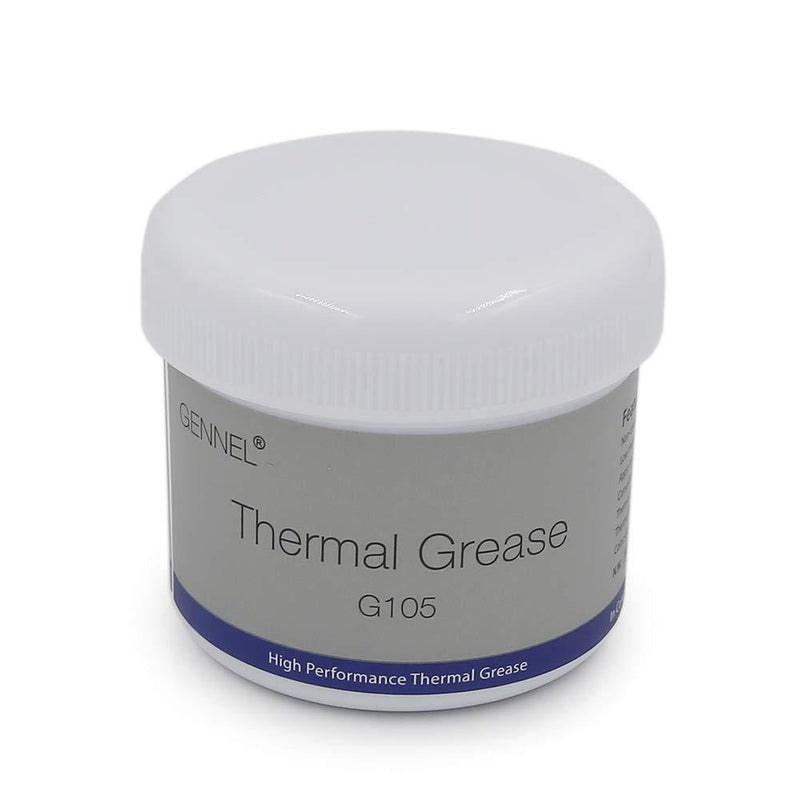 GENNEL G105 100grams Grey Thermal Paste, Heatsink Paste, CPU Compound, Heat Conductive Grease for CPU Processor GPU Coolers LED Chipset 100 Grams