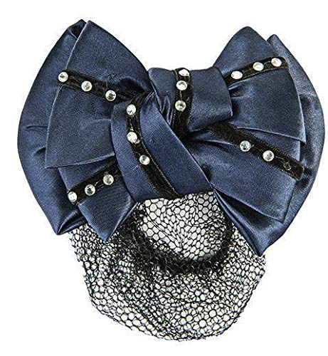 HKM hairnet with synthetic diamonds dark blue