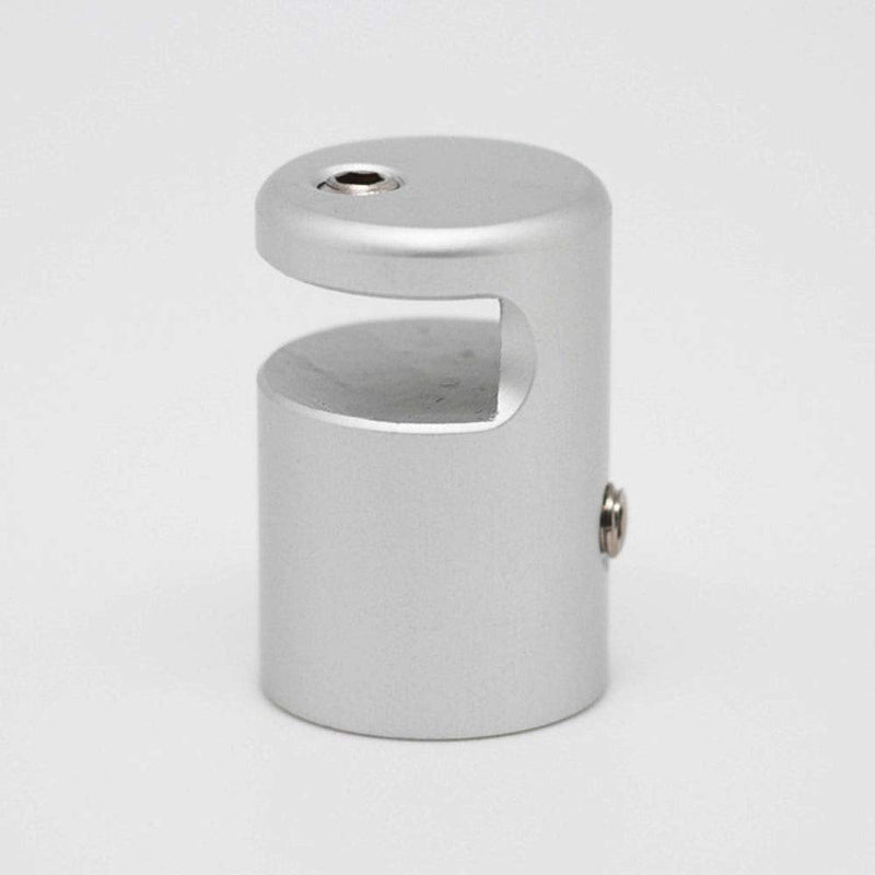 Aluminum Alloy Edge Grips & Clips Sign Standoffs Hardware,Spacer Mount for Glass, Wood or Metal Panels (D25xH37mm)-Pack of 4units SDHS-0011L