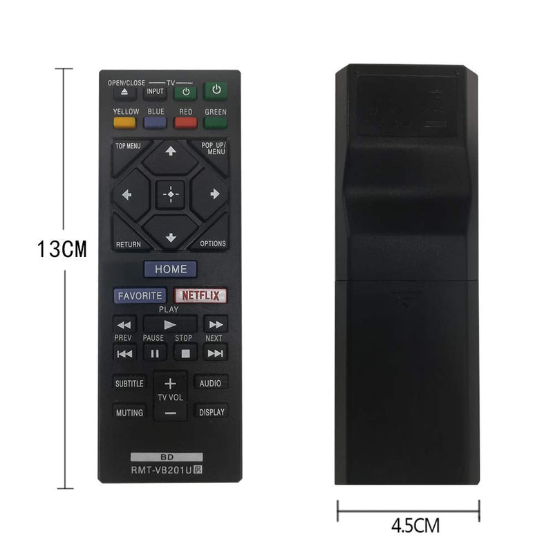 New Replacement Sony Blu-Ray Remote Control RMT-VB201U for Sony BD Disc DVD 4K 3D Player Remote Control Universal BDP-S3500 BDP-S3700 BDP-170S BDP-S1700 BDP-S5100 BDP-S6500 RMT-VB100U