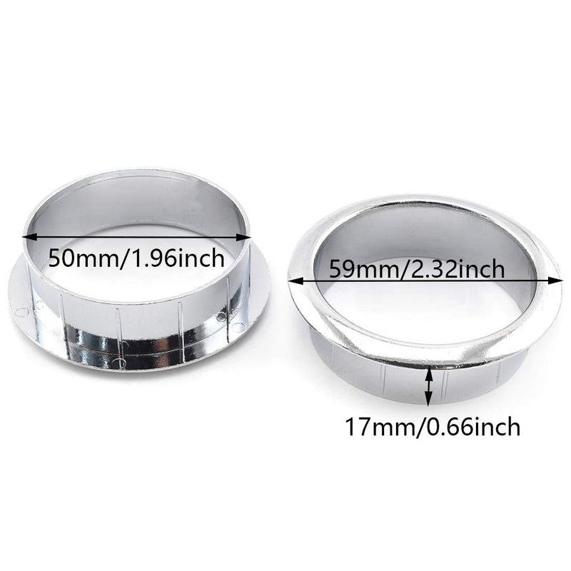 2 Inch (50mm) Zinc Alloy Desk Grommets, SDTC Tech 2 Pcs Wire Cable Metal Hole Cover Grommet Organizer for Managing and Protecting Cord 50mm - 2pack