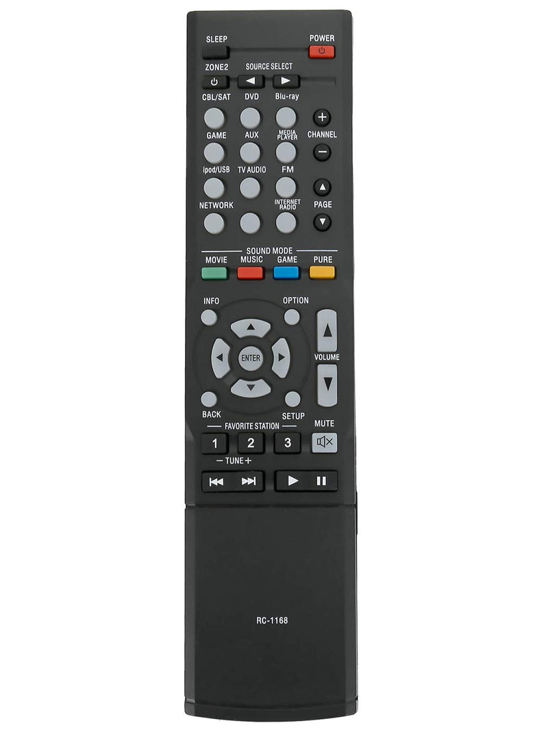 AIDITIYMI RC-1168 Remote Control Replace for Denon AV Receiver AVR-1713 RC-1169 AVR-1613 AVR1713 RC1169 AVR1613