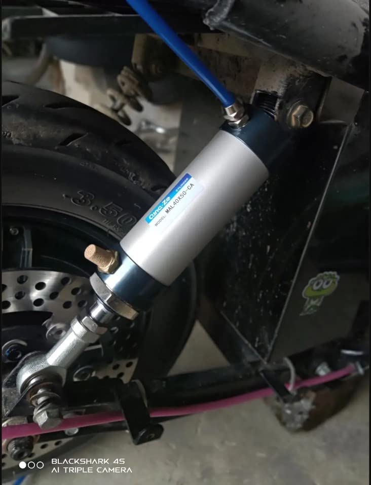 Othmro 1Pcs Air Cylinder MAL20 x 50 (20mm/0.79" Bore 50mm/1.97" Stroke Double Action Air Cylinder, 1/8PT Single Rod Double Acting Aluminium Alloy Penumatic Quick Fitting Mini Air Cylinder MAL20x50