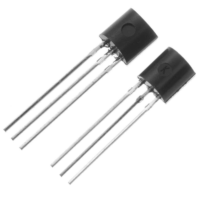 Bridgold 100pcs(50pcs BC547+50pcs BC557) NPN PNP Bipolar PBP Low Power Transistor 100mA,3-Pin