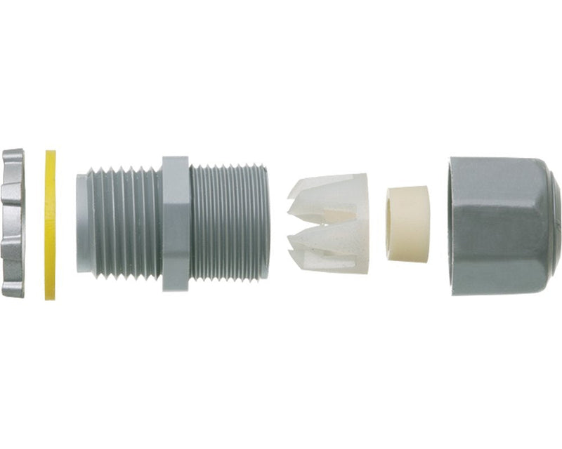 Arlington LPCG50-10 1/2-Inch Strain Relief Electrical Cord Connector, 10-Pack