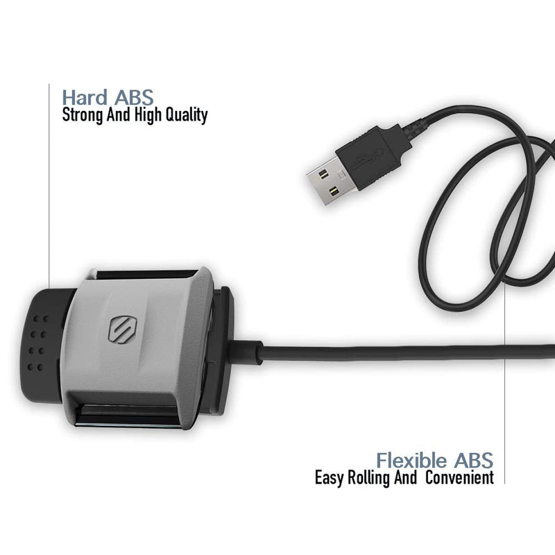 Replacement Charger Dock Compatible with Scosche Rhythm+ Charger, KELIFANG Replacement USB Charging Cable Compatible with Scosche Rhythm Plus Heart Rate Monitor with Armband