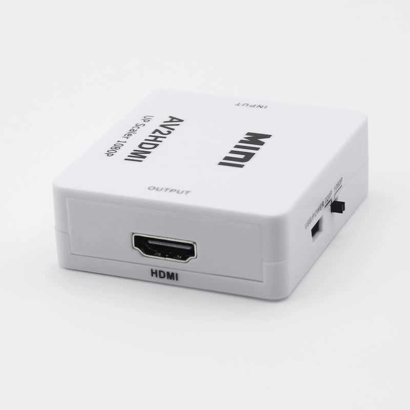 RCA to HDMI Converter,Sorthol AV to HDMI 1080P Composite CVBS AV to HDMI Video Audio Converter Adapter for PAL/NTSC for PC Laptop Xbox PS4 PS3 TV STB VHS VCR Camera DVD