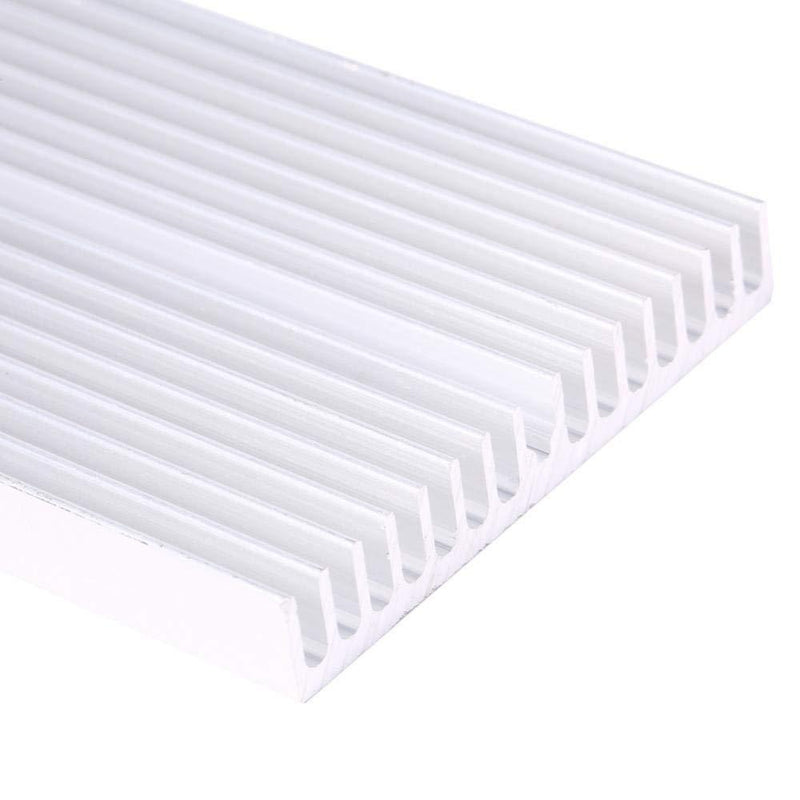 Aluminum Heatsink, Grille Shape Heat Sink Cooling Fin for IC LED Power Transistor 100X60X10mm 16 Teeth
