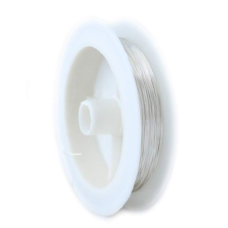 22 Gauge, 935 Argentium Silver Wire (Round) Half Hard Made in USA - 1 Ounce (29FT) by CRAFT WIRE 22 Gauge